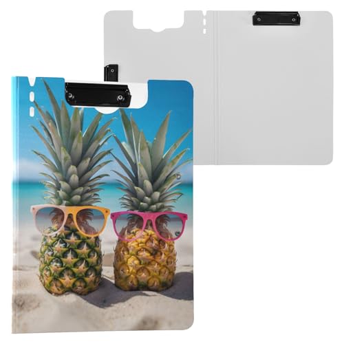 Lustige Ananas-Klemmbrett-Mappe, A4-Größe, Ordner-Klemmbrett mit Stiftschlitz, für Büro, Schule von Reiacy