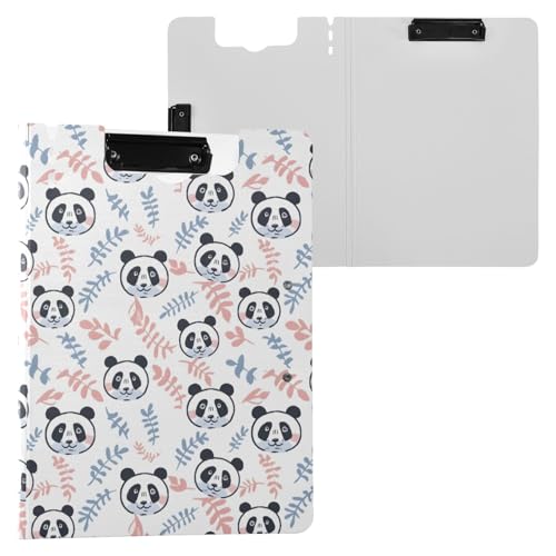 Panda mit farbigem Blatt-Klemmbrett, A4-Format, Klemmbrett mit Stiftschlitz, für Büro, Schule von Reiacy