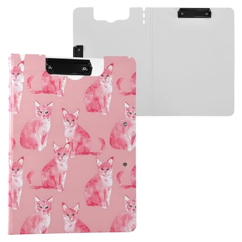 Pink Cat Klemmbrettmappe, A4-Größe, Ordner-Klemmbrett mit Stiftschlitz, für Büro, Schule Pink Cat Klemmbrettmappe, A4-Größe, Ordner-Klemmbrett mit Stiftschlitz, für Büro, Schule von Reiacy