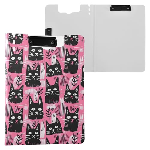 Schwarze Katzen Kreativer Stil Klemmbrettmappe A4 Ordner Klemmbrett mit Stiftschlitz für Büro Schule Schwarze Katzen Kreativer Stil Klemmbrettmappe A4 Ordner Klemmbrett mit Stiftschlitz für Büro Schule von Reiacy