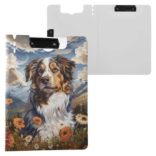 Shepherd in The Mountains Klemmbrettmappe, A4-Größe, Ordner-Klemmbrett mit Stiftschlitz, für Büro, Schule von Reiacy