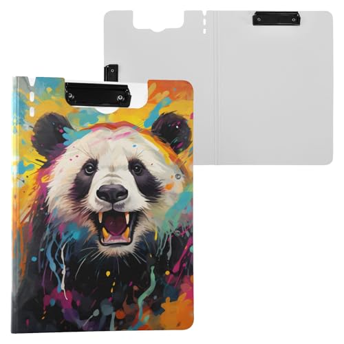 Smile Panda Klemmbrettmappe A4 Größe Ordner Klemmbrett mit Stiftschlitz für Büro Schule von Reiacy