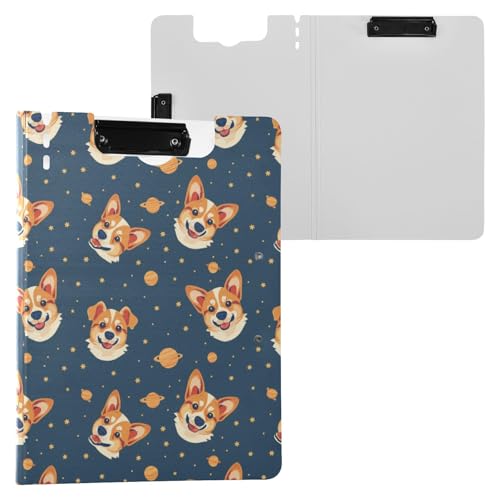 Space Corgi Klemmbrettmappe, A4-Größe, Ordner-Klemmbrett mit Stifthalter, für Büro, Schule Space Corgi Klemmbrettmappe, A4-Größe, Ordner-Klemmbrett mit Stifthalter, für Büro, Schule von Reiacy