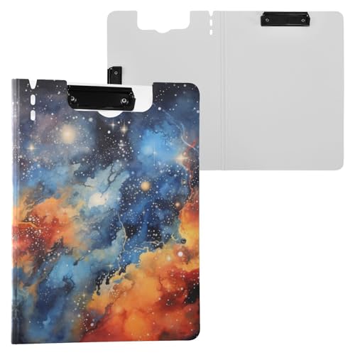 Universum Stars Druck-Klemmbrettmappe, A4-Größe, Ordner-Klemmbrett mit Stiftschlitz, für Büro, Schule von Reiacy