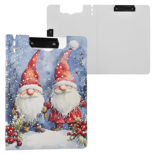 Weihnachtswichtel, Aquarell-Klemmbrett, A4-Format, Klemmbrett mit Stiftschlitz, für Büro, Schule von Reiacy