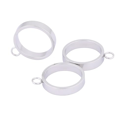 Reidgaller 40 Stück offene Ohrring-Lünetten aus Edelstahl, 12 mm, hohl, Anhängerrahmen, blanko, Formen für Harzschmuckherstellung Reidgaller 40 Stück offene Ohrring-Lünetten aus Edelstahl, 12 mm, hohl, Anhängerrahmen, blanko, Formen für Harzschmuckherstellung von Reidgaller
