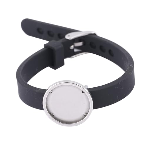 Reidgaller 5 x schwarze Gummiband-Armband-Basisrohlinge, passend für 20 mm Cabochon-Armbänder, Lünetteneinstellungen, DIY-Schmuckherstellungszubehör von Reidgaller