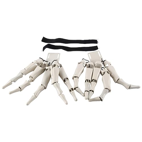 Reinscer 1 Set Realistische Skeletthände Aus Weißem Kunststoff, Horror-Geist-Klauen-Requisiten, Fingerhandschuh Reinscer 1 Set Realistische Skeletthände Aus Weißem Kunststoff, Horror-Geist-Klauen-Requisiten, Fingerhandschuh von Reinscer