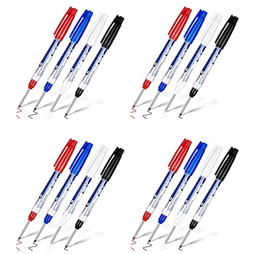 Reinscer 16 Stück Tiefe Reichweite Marker Lange Nasen Marker Wasserdichter Loch Marker 30 mm Reichweite Permanent Marker, 4 Farben Reinscer 16 Stück Tiefe Reichweite Marker Lange Nasen Marker Wasserdichter Loch Marker 30 mm Reichweite Permanent Marker, 4 Farben von Reinscer