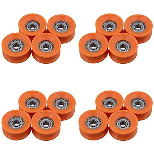 Reinscer 16Pcs 6X30X13mm Kunststoffbeschichtete Abgedichtete Lager Stahl 606Z Deep U NutfüHrung Riemenscheibenschiene Kugellagerlager Reinscer 16Pcs 6X30X13mm Kunststoffbeschichtete Abgedichtete Lager Stahl 606Z Deep U NutfüHrung Riemenscheibenschiene Kugellagerlager von Reinscer