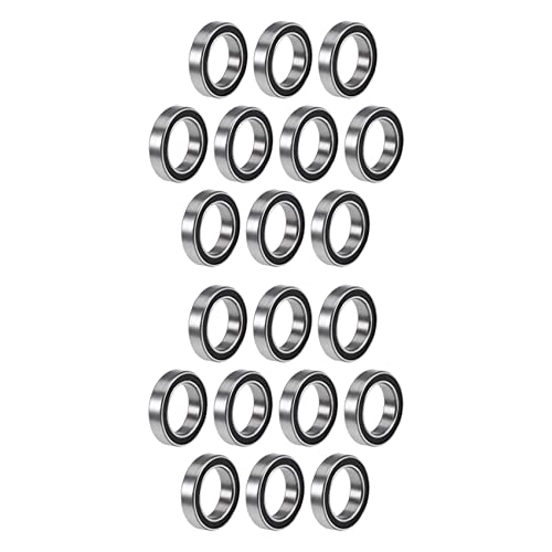 Reinscer 20 StüCk 6701-12X18X4 mm Miniatur Doppel Gummi Dichtungen mit Tiefen Rillen und Lagern von Reinscer