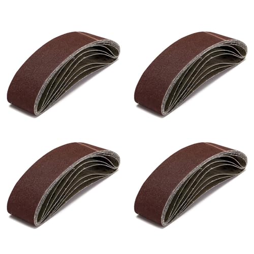 Reinscer 24 Packungen 100 X 915 mm (4 X 36) Schleifbänder mit 40 Körnungen für die Metallbearbeitung von Reinscer