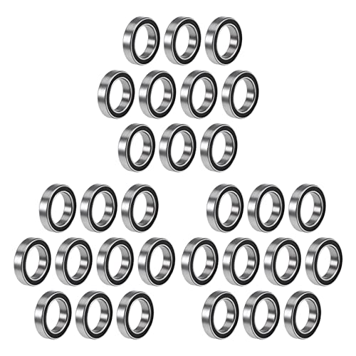 Reinscer 30 Stück 6701-12X18X4 mm Miniatur Doppel Gummi Dichtungen mit Tiefen Rillen und Lagern Reinscer 30 Stück 6701-12X18X4 mm Miniatur Doppel Gummi Dichtungen mit Tiefen Rillen und Lagern von Reinscer