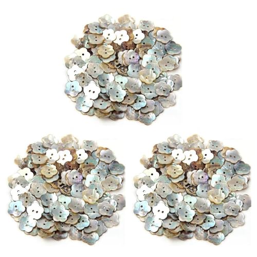 Reinscer 300X, 15mm Perlmuttknöpfe Perlmutt Muschel Blummen Knopf TOP von Reinscer