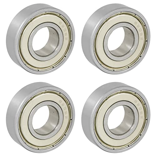 Reinscer 4 Stücke 15X35X11mm Abgeschirmt Miniatur Rillenkugellager Radial 6202Z Kugellager Silber+ von Reinscer