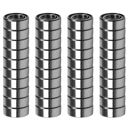 Reinscer 40 StÜCke Miniatur Versiegelt Metall Geschirmt Metrische Radial Lager Modell: MR105 ZZ 5x10x4mm Reinscer 40 StÜCke Miniatur Versiegelt Metall Geschirmt Metrische Radial Lager Modell: MR105 ZZ 5x10x4mm von Reinscer