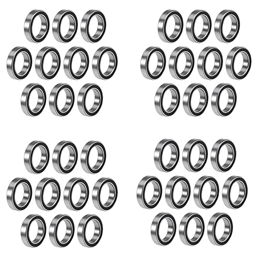 Reinscer 40 Stück 6701-12X18X4 mm Miniatur Doppel Gummi Dichtungen mit Tiefen Rillen und Lagern Reinscer 40 Stück 6701-12X18X4 mm Miniatur Doppel Gummi Dichtungen mit Tiefen Rillen und Lagern von Reinscer