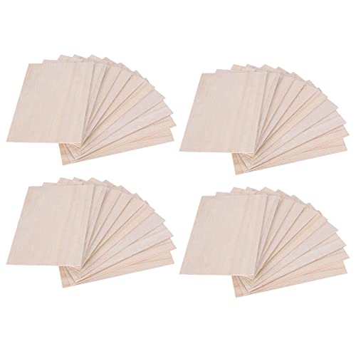 Reinscer 40 Stücke Balsaholz Blätter Holzplatte 150 x 100 x 2mm für Haus Schiff Modell DIY von Reinscer