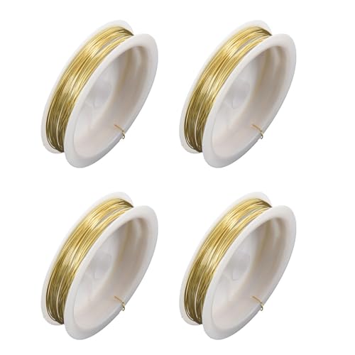 Reinscer 4X Farbiger Messingdraht Gold 9M x 0.5mm Reinscer 4X Farbiger Messingdraht Gold 9M x 0.5mm von Reinscer