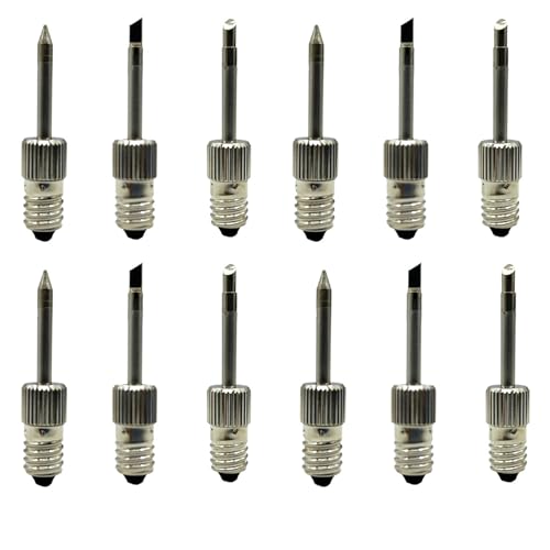 Reinscer 4X USB-LöTkolbenkopf E10-Schnittstelle LöTkolben LöTkolbenkopf LöTkolbenkopf mit Gewinde (Spitz) von Reinscer