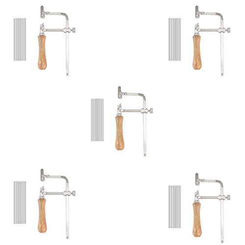 Reinscer 5X Coping Saw Stahlrahmen und 60 Stück Durchmesser 1 mm Drahtsäge, Präzises Schneiden für, Metall, Kunststoff Usw. Reinscer 5X Coping Saw Stahlrahmen und 60 Stück Durchmesser 1 mm Drahtsäge, Präzises Schneiden für, Metall, Kunststoff Usw. von Reinscer