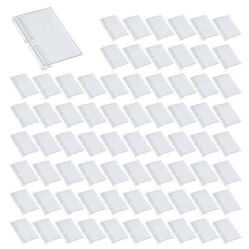 Reinscer 600 StüCk Durchsichtige Kunststoff Etiketten Halter für Drahtregal Einzelhandel Preis Etiketten Halter Waren Zeichen Display Halter (6 X 4 Cm) von Reinscer