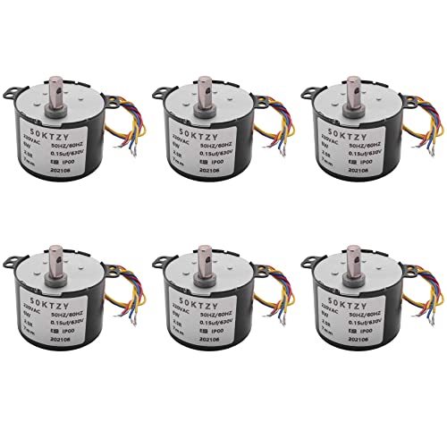 Reinscer 6X 50Ktyz Ac220V 10W 0.5A 2.5R / Min Dauermagnet Synchron Motor AC Untersetzungs Getriebe Motor Cw/Ccw von Reinscer