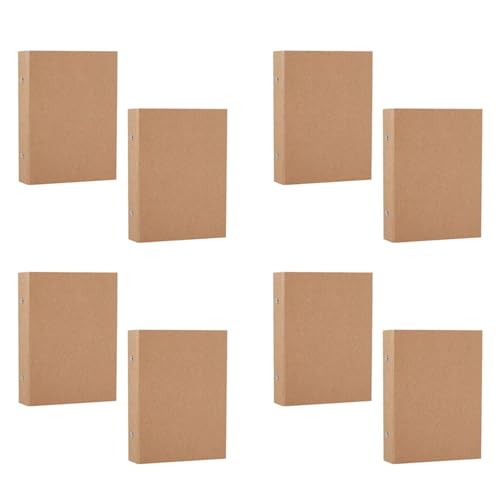 Reinscer 8 Stück Nachfüllbare A5-Ringbücher, A5-Kraftpapier-Ordnerablage mit 2 Ringen zum Hinzufügen Loser Blätter, A5-Kraftpapier-Ordner Reinscer 8 Stück Nachfüllbare A5-Ringbücher, A5-Kraftpapier-Ordnerablage mit 2 Ringen zum Hinzufügen Loser Blätter, A5-Kraftpapier-Ordner von Reinscer
