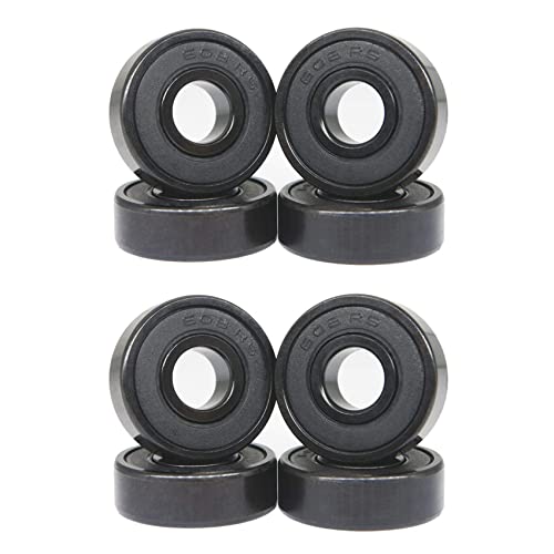 Reinscer 8X Schnelle Geschwindigkeit 608RS Hybrid Schwarz Keramik Lager Skateboard Lager Keramik Kunststoff Licht Bogen 608 Reinscer 8X Schnelle Geschwindigkeit 608RS Hybrid Schwarz Keramik Lager Skateboard Lager Keramik Kunststoff Licht Bogen 608 von Reinscer