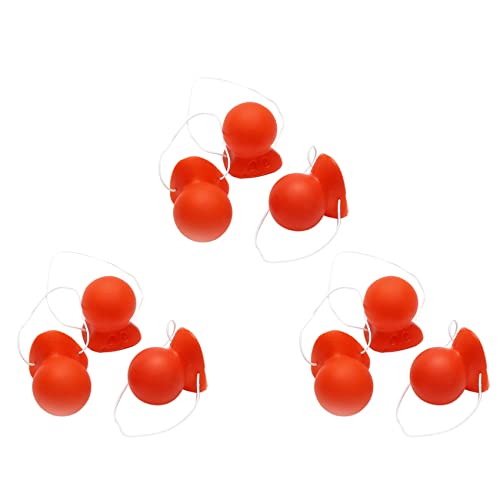 Reinscer 9 Stücke Rote Clownnase Hupende Quietschende Clownnase mit Elastischem Seil für Erwachsene Halloween Cosplay Kostümzubehör Reinscer 9 Stücke Rote Clownnase Hupende Quietschende Clownnase mit Elastischem Seil für Erwachsene Halloween Cosplay Kostümzubehör von Reinscer