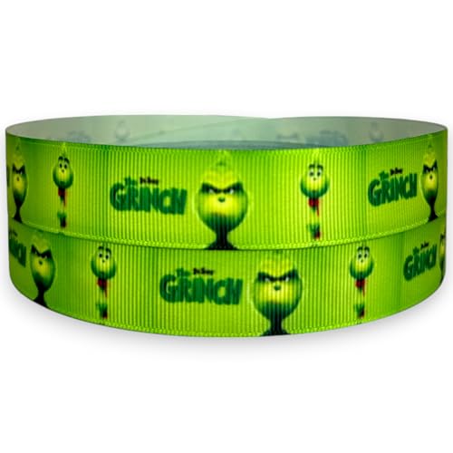 Christmas The Grinch Baby Geschenkband, 2 m x 22 mm breit, ideal für Zubehör, Kuchendekorationen, Geschenkpapier, Schleifen, Topper oder Verpackungen für Taschen Christmas The Grinch Baby Geschenkband, 2 m x 22 mm breit, ideal für Zubehör, Kuchendekorationen, Geschenkpapier, Schleifen, Topper oder Verpackungen für Taschen von My Ribbon Laces