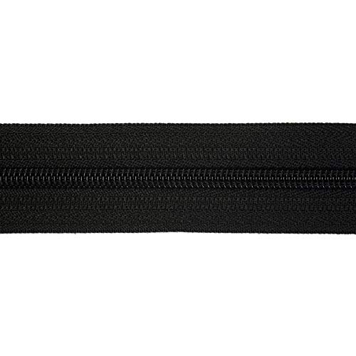 5 m Reißverschluss endlos, 30 mm breit, inklusive 10 Nonlock-Zipper, Auswahl aus 40 Farben/Farbe: 89 von Reißverschluss - endlos