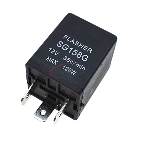 Reland Sun Elektronisches Blinkrelais 12V SG158G 24V SG258G 120W (Manuell, Hutschienenmontage, Kupferkontakt) von Reland Sun