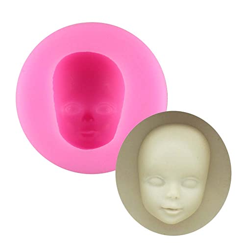 3D-Puppenhaar, Silikonform, Frauengesicht, Fondantform, Kuchenwerkzeug, Zuckerhandwerk (F) von Reland Sun