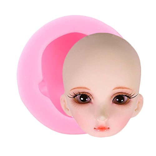 RELAND SUN 3D-Puppenhaar-Silikonform für Frauen, Gesicht, Fondant, Kuchenwerkzeuge, Zuckerwaren (G) von Reland Sun
