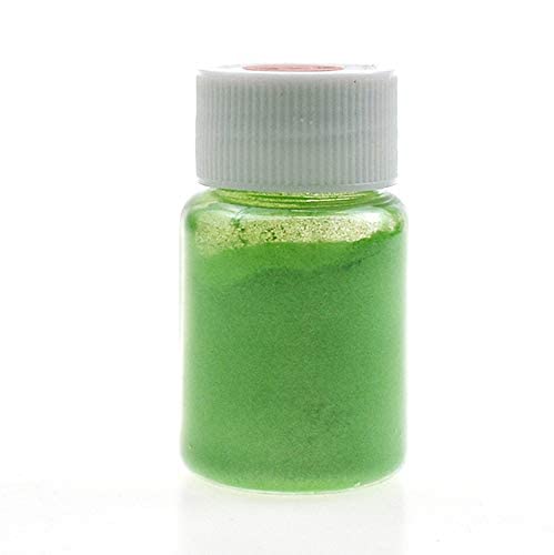 Reland Sun 10 g Goldpulver, Mousse, Kuchen, Fondant, Macaron, Schokolade, Dekoration, Glitzer-Pulver, Silberperlen, Puder, Backfarbe, Staub (Grasgrün) von Reland Sun