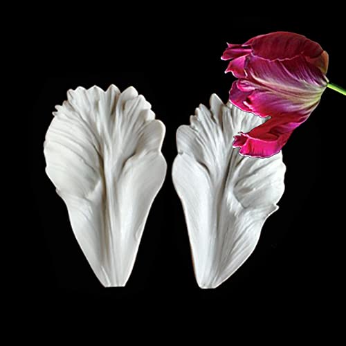 Reland Sun Silikonform mit Pfingstrose, Rose, Tulpe, Orchidee, Blütenblatt, Ader, Zucker, Fondant, Kuchen (Tulpe b) von Reland Sun