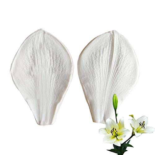 Reland Sun Silikonform mit Pfingstrosen, Rose, Tulpe, Orchidee, Blütenblatt, Ader, Zucker, Fondant, Kuchen (Lilienblume) von Reland Sun