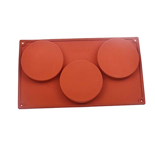 Runde Form zum Backen von Silikonform aus Epoxidharz, Schokolade, Kuchen, Pudding, Kuchen, Muffins, Sandwiches, Eier, Backgeschirr, Silikon Backform für Backen Zubehör (CDSM-762) von Reland Sun