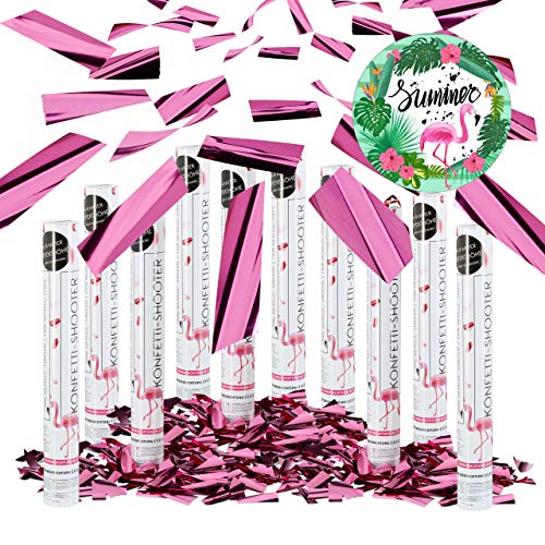 Relaxdays 10er Set Party Popper Pink, Party Shooter Metallic, 40 cm Konfetti Kanone für Junggesellinnenabschied, JGA, Geburt, rosa Relaxdays 10er Set Party Popper Pink, Party Shooter Metallic, 40 cm Konfetti Kanone für Junggesellinnenabschied, JGA, Geburt, rosa von Relaxdays