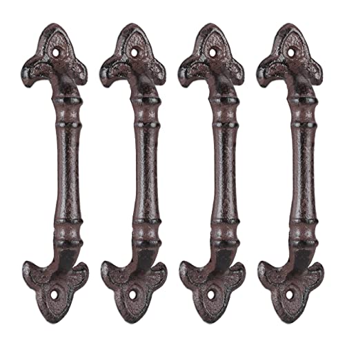 Relaxdays 2 x Möbelgriff Vintage, Türgriffe antik für Schränke, Schubladen, Schiebetüren, Gusseisen, Schrankgriffe, 20 cm, braun Relaxdays 2 x Möbelgriff Vintage, Türgriffe antik für Schränke, Schubladen, Schiebetüren, Gusseisen, Schrankgriffe, 20 cm, braun von Relaxdays