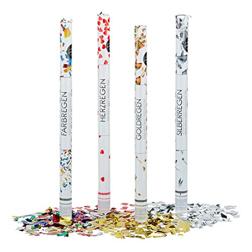 Relaxdays 20 x Party Popper 80 cm im XL Konfettikanonen Set, Konfetti Bombe für Hochzeit und Geburtstag, Konfetti Shooter 6-8 m Effekthöhe, metallic Relaxdays 20 x Party Popper 80 cm im XL Konfettikanonen Set, Konfetti Bombe für Hochzeit und Geburtstag, Konfetti Shooter 6-8 m Effekthöhe, metallic von Relaxdays