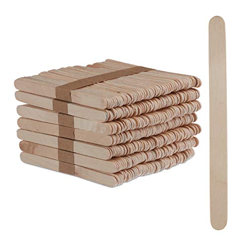 Relaxdays 5000 x Eisstiele aus Holz, EIS Holzstäbchen, zum Basteln & Backen, DIY EIS am Stiel, Holzstiele, HxB: 11,5 x 1 cm, Natur Relaxdays 5000 x Eisstiele aus Holz, EIS Holzstäbchen, zum Basteln & Backen, DIY EIS am Stiel, Holzstiele, HxB: 11,5 x 1 cm, Natur von Relaxdays