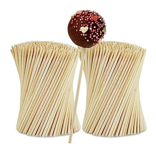Relaxdays Cake Pop, 600 Stück, 15 cm lang, Lollipop Sticks aus Bambus, Popcake Stäbchen, Kuchen am Stiel, Natur Relaxdays Cake Pop, 600 Stück, 15 cm lang, Lollipop Sticks aus Bambus, Popcake Stäbchen, Kuchen am Stiel, Natur von Relaxdays