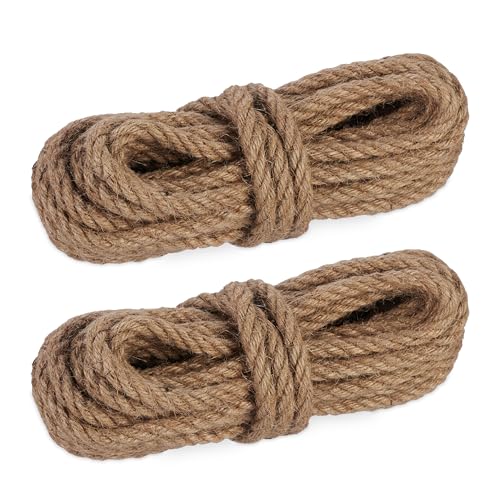 Relaxdays Juteseil 10 mm, 2er Set Naturseile je 10 m, biologisch abbaubar, Basteln, Garten, Verpackung, Kordel, Natur Relaxdays Juteseil 10 mm, 2er Set Naturseile je 10 m, biologisch abbaubar, Basteln, Garten, Verpackung, Kordel, Natur von Relaxdays