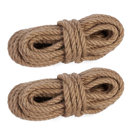Relaxdays Juteseil 12 mm, 2er Set Naturseile je 10 m, biologisch abbaubar, Basteln, Garten, Verpackung, Kordel, Natur Relaxdays Juteseil 12 mm, 2er Set Naturseile je 10 m, biologisch abbaubar, Basteln, Garten, Verpackung, Kordel, Natur von Relaxdays