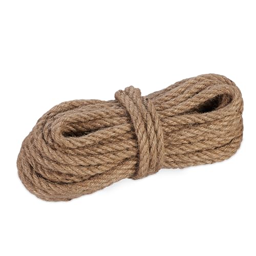 Relaxdays Juteseil 8 mm, Naturseil 40 m lang, biologisch abbaubar, Basteln, Garten, Verpackung, Kratzbaum, Kordel, Natur Relaxdays Juteseil 8 mm, Naturseil 40 m lang, biologisch abbaubar, Basteln, Garten, Verpackung, Kratzbaum, Kordel, Natur von Relaxdays