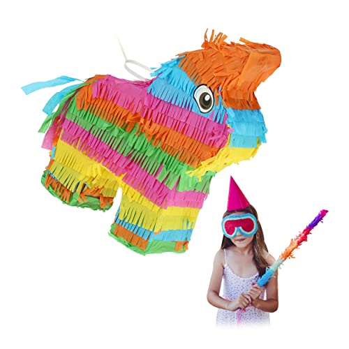 Relaxdays Pinata, Esel, Lama, Geburtstag, zum Aufhängen, Mädchen & Junge, HBT 27,5 x 25 x 7 cm, Regenbogen, Kinder, bunt, 10042839, Rainbow Relaxdays Pinata, Esel, Lama, Geburtstag, zum Aufhängen, Mädchen & Junge, HBT 27,5 x 25 x 7 cm, Regenbogen, Kinder, bunt, 10042839, Rainbow von Relaxdays