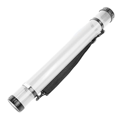 Relaxdays Posterrolle mit Gurt, 64 cm, Ø 7,5cm, Transport Poster & Plakate, Zeichenrolle bis DIN A1, transparent/schwarz Relaxdays Posterrolle mit Gurt, 64 cm, Ø 7,5cm, Transport Poster & Plakate, Zeichenrolle bis DIN A1, transparent/schwarz von Relaxdays