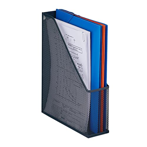 Relaxdays Stehsammler, DIN A4, Mesh Design, HxBxT: 31,5 x 7,5 x 25 cm, Büro & Home-Office, Stehordner, Metall, anthrazit Relaxdays Stehsammler, DIN A4, Mesh Design, HxBxT: 31,5 x 7,5 x 25 cm, Büro & Home-Office, Stehordner, Metall, anthrazit von Relaxdays